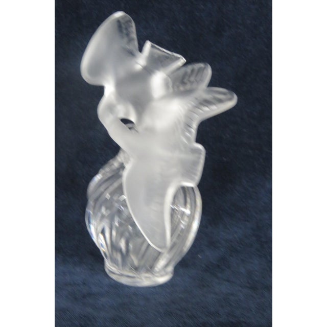 Lalique Nina Ricci L Air Du Temps Empty Perfume Bottle Love Birds Stopper 5195b For Sale - Image 10 of 14