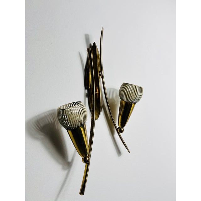 Mid-Century Modern Brass Wall Lamp, Italy, 1960s For Sale - Image 10 of 11