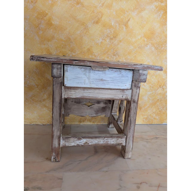 Rustic Side Table, 1960 For Sale - Image 4 of 16
