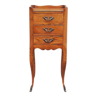 1960s French Louis XV Style Side Table Nightstand For Sale