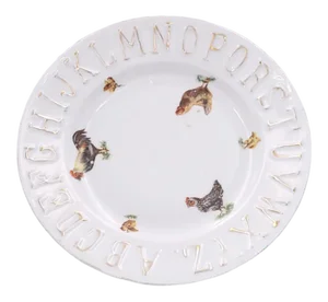 Circa 1870 Paris Porcelain Child's Dish, France