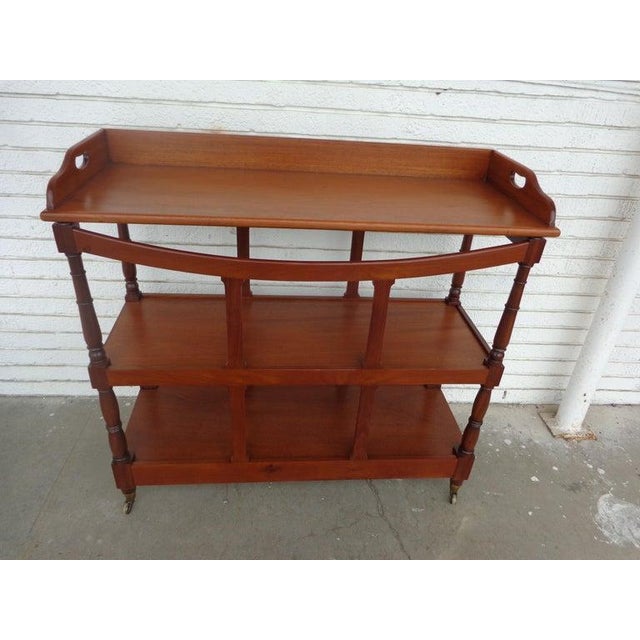 19th Century 3 Tier Trolley Tea Cart For Sale In Houston - Image 6 of 11