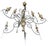 French Country 9-Light Wrought Iron Chandelier With Carved Wood Accents For Sale - Image 13 of 13