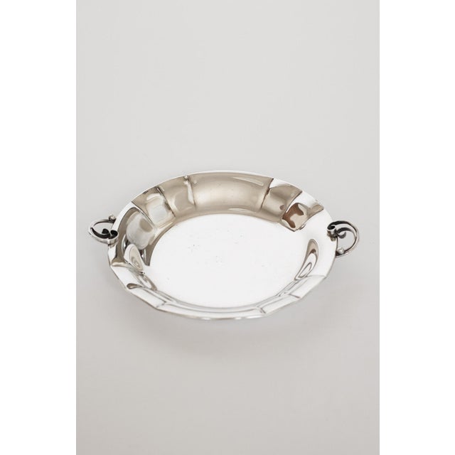 Vintage Danish Silver-Plated Serving Dish For Sale - Image 4 of 9