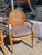 Faux Bois Arm Dining Chairs With Cain Backs and Rush Seats- A Pair For Sale In Los Angeles - Image 6 of 9