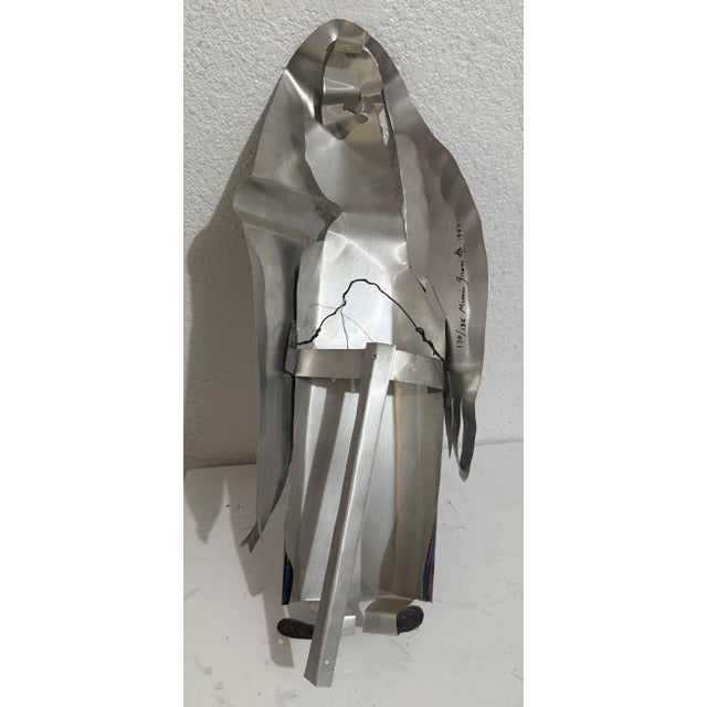 Mimi Gross, 3d Metal Sculpture With Color Painting Rabbi Construction Mimi Gross For Sale - Image 10 of 10