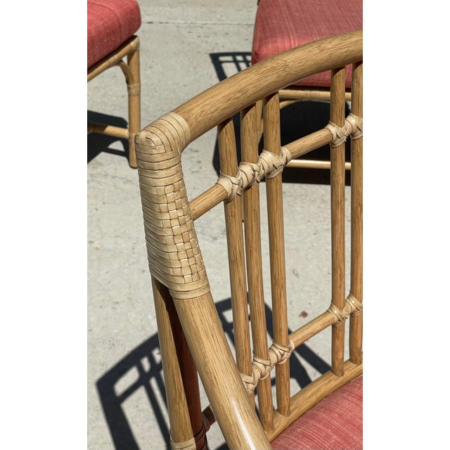 Baker McGuire Rattan Dining Chairs, Balboa Collection a Set of Eight For Sale - Image 11 of 18