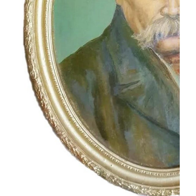 1970s 1970s Oil Painting: Taras Shevchenko Portrait, Ukrainian Art 49-38 For Sale - Image 5 of 6