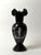 Glass Antique Bohemian Deep Ruby Glass Vase with Romantic White Enamel Painting, 1900 For Sale - Image 7 of 18