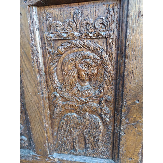 High Chest in Oak For Sale - Image 12 of 18