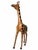 Brown Vintage Leather-Clad Giraffe Figurine For Sale - Image 8 of 12