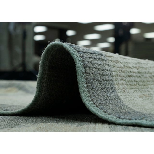 Textile Turkish Oushak Rug 9'9" x 13'11" #18635 For Sale - Image 7 of 8