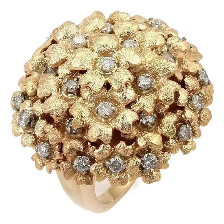 最新コレックション 16102 Top Round Large Floral Tremblant Cluster Diamonds - フラワー・リース