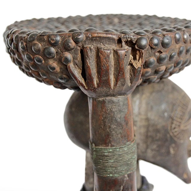 Wood Antique Songye Chief Stool For Sale - Image 7 of 9