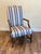 Wood Vintage Ethan Allen Lolling “Martha Washington" Upholstered Accent Chair For Sale - Image 7 of 12