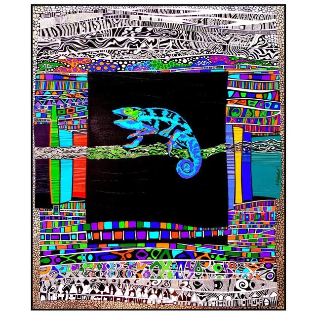 Alain Carpentier, Unwabu, The Chameleon of Zulu Mythology, 2020, Mixed Media For Sale - Image 6 of 6