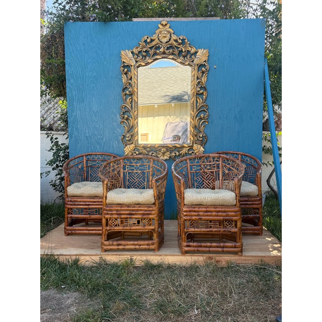 Early 19th Century Early 19th Century Large Italian Florentine Gilt Wood Mirror For Sale - Image 5 of 9