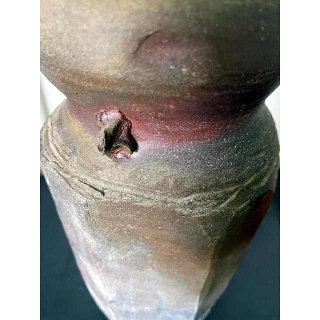 Wood-Fired Ceramic Vase by Paul Chaleff For Sale - Image 10 of 13