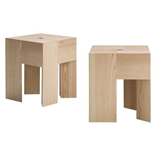Triangle Wood Stools by Aldo Bakker for Karakter, Set of 2 For Sale - Image 10 of 10