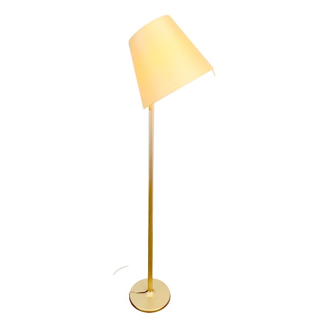 Melampo Zamac Gold Floor Lamp by Adrien Gardere for Artemide, 2000s For Sale