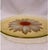 1950s Rare Orchidea Bomboniere Daisy Dinner‎ Plate Yellow Textured Clear Blown Glass Nostalgia Hippie For Sale - Image 4 of 9
