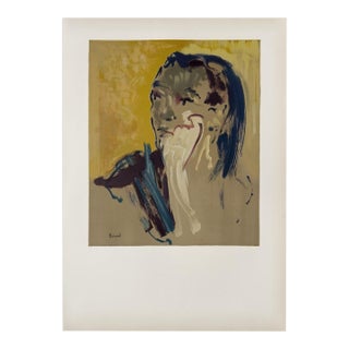 1967 Christian Berard Portrait De Femme Lithograph For Sale