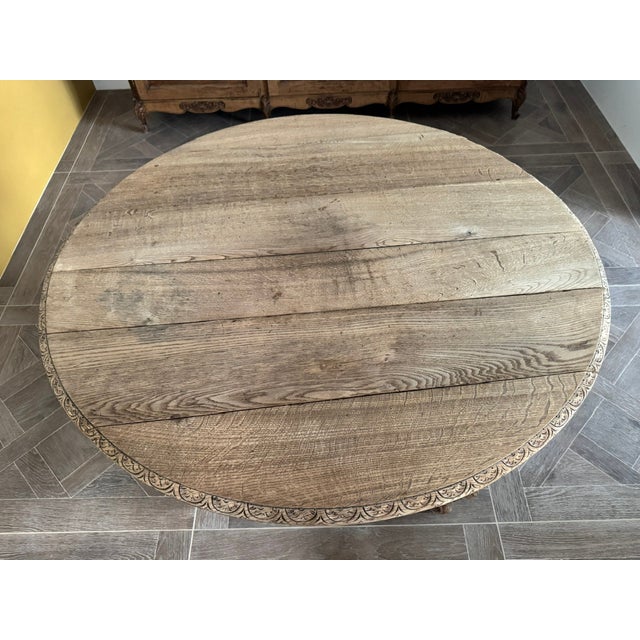Mid 19th Century French Oak Hunting Centre Table, 1850s For Sale - Image 5 of 18
