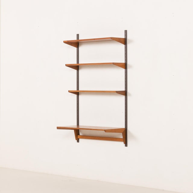 Mid-Century Modern Minimalist Shelving Unit with Desk by Kai Kristiansen for FM Møbler, 1960s For Sale - Image 3 of 13