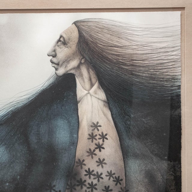 Native American 1980s Large Frank Howell Signed and Numbered Lithograph "Bouquet" For Sale - Image 3 of 8