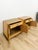 Mid 20th Century Coastal Bamboo Parquet Nightstand Pair Glass Top Hollywood Regency For Sale - Image 9 of 13