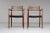 Wood Set of Dining Chairs Model 62 in Rosewood and Leather by Niels Otto Møller, Denmark, 1960s For Sale - Image 7 of 10