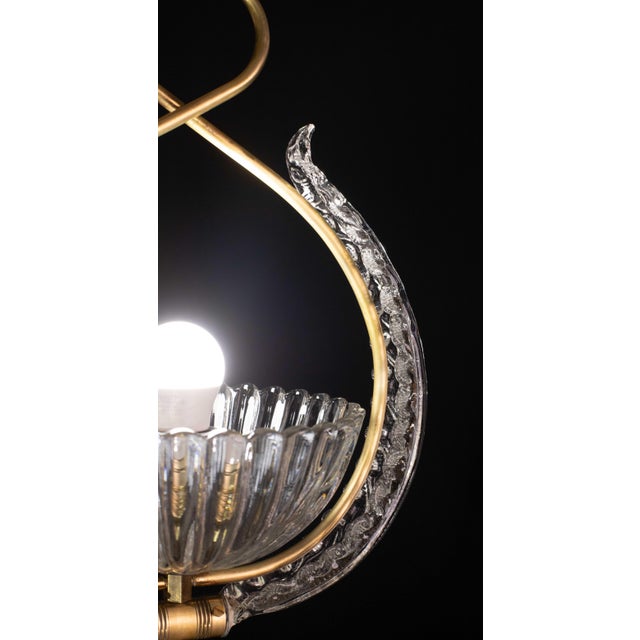 1940s Art Decò Barovier and Toso Chandelier, 1940s For Sale - Image 13 of 13