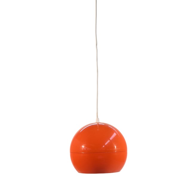 Space Age Orange Ceiling Lamp by Studio Tetrarch for Artemide, 1968 For Sale