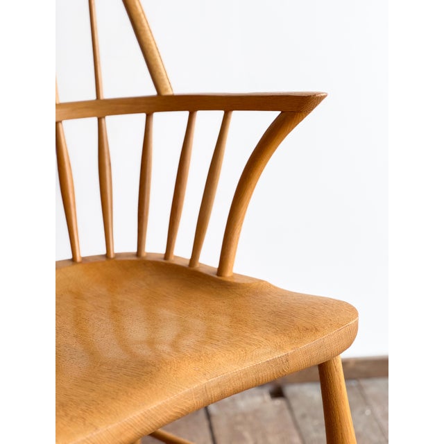 Brutalist Armchair in Pine by Tage Poulsen For Sale - Image 15 of 18