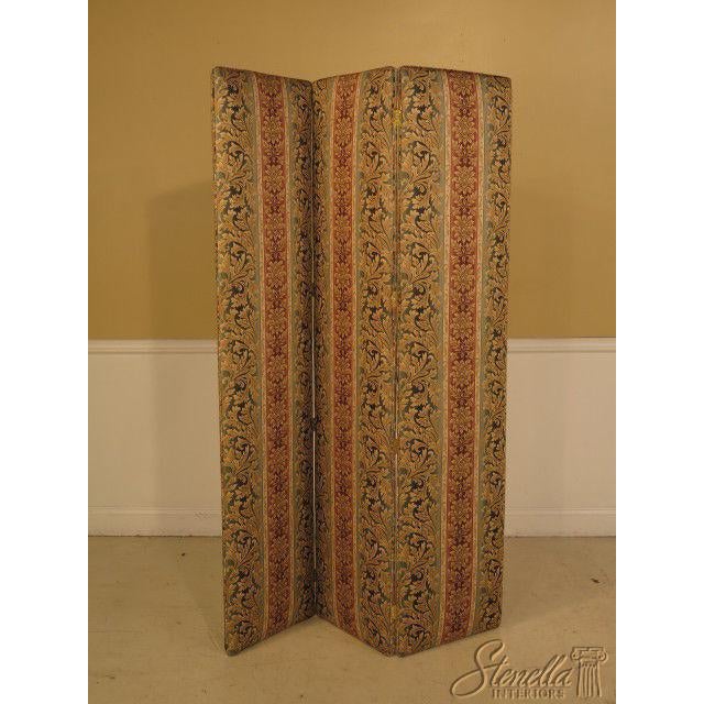 Custom Made 3 Panel Upholstered Folding Screen Room Divider Chairish