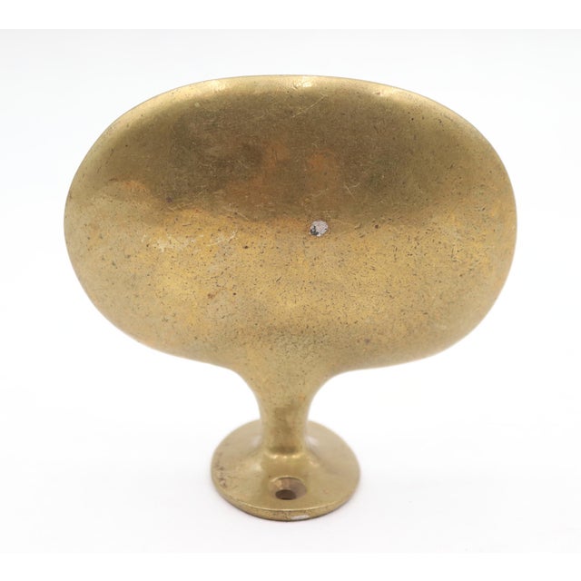 Vintage Brass Wall Mount Soap Holder For Sale - Image 4 of 5