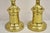 Vintage Hollywood Regency Tall Lacquered Brass Candlestick Table Lamps - A Pair For Sale - Image 4 of 12