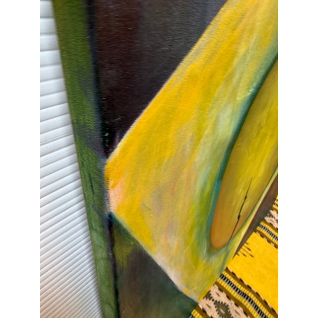 Josh Podoll Abstract Brazilian Flag Original Painting, Signed For Sale In San Francisco - Image 6 of 12