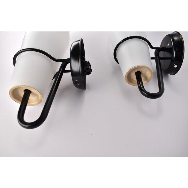 Modernist Glass Wall Sconces C-1556 by Raak, 1950s For Sale - Image 10 of 15