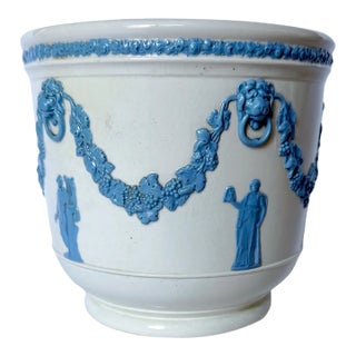 Antique English Classical Theme Wedgwood Cachepot For Sale