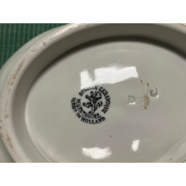 Off-white 1960s Societe Ceramique Maestricht Early White Ceramic Fish Mold Holland For Sale - Image 8 of 10