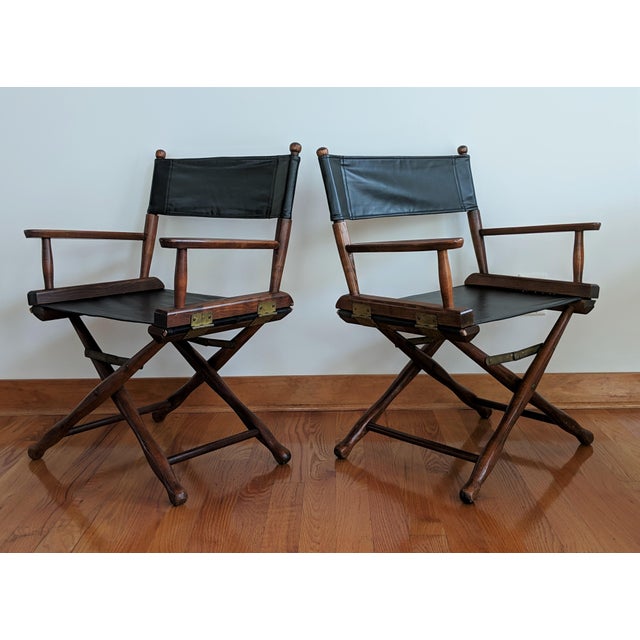 1960s Vintage Gold Medal Furniture Co. Director's Chairs A Pair