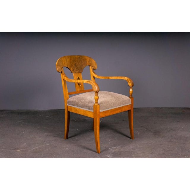 Biedermeier Style Chairs, Early 20th Century, Set of 3 For Sale - Image 4 of 18