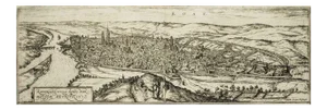 Rotomagus, Map from ''Civitates Orbis Terrarum'' - by F. Hogenberg - 1572/1617 1572/1617