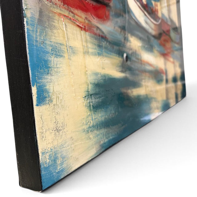 1990s Micheal Ghandy (Persian/American, 1966-), Oil on Canvas, Sailboats, Ca 1996 For Sale - Image 5 of 8