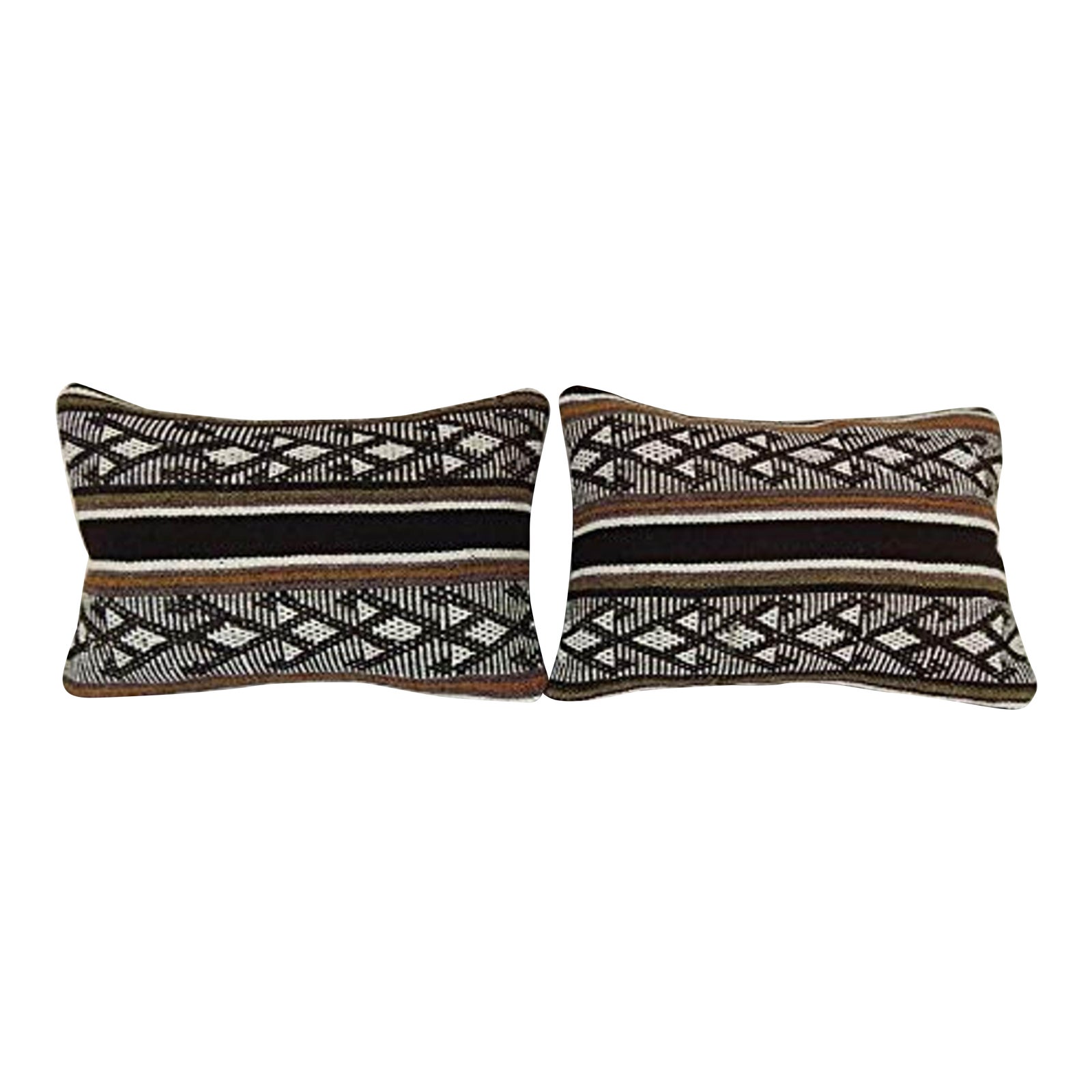 Pair Turkish Decorative Kilim Pillow Cover 14 X 20 Inch 35 X 50