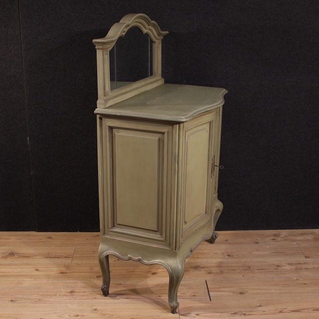 20th Century Italian Lacquered Sideboard with Mirror, 1950s For Sale - Image 4 of 14