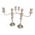 Late 18th Century Pair George III Old Sheffield Silver Plated Three Light Candelabras. For Sale