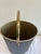 Mid 20th Century Vintage Mid-Century Black & Gold Wastebasket With Handle For Sale - Image 5 of 12