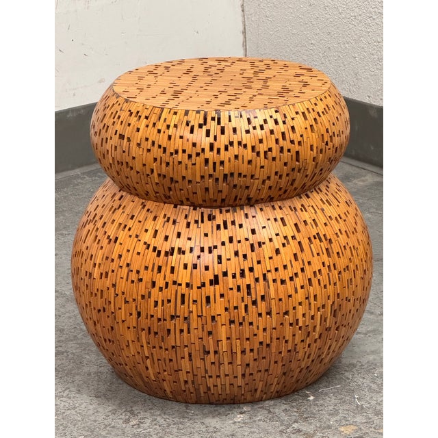 The Portland Furniture the Mushroom Teak End Table For Sale - Image 4 of 12